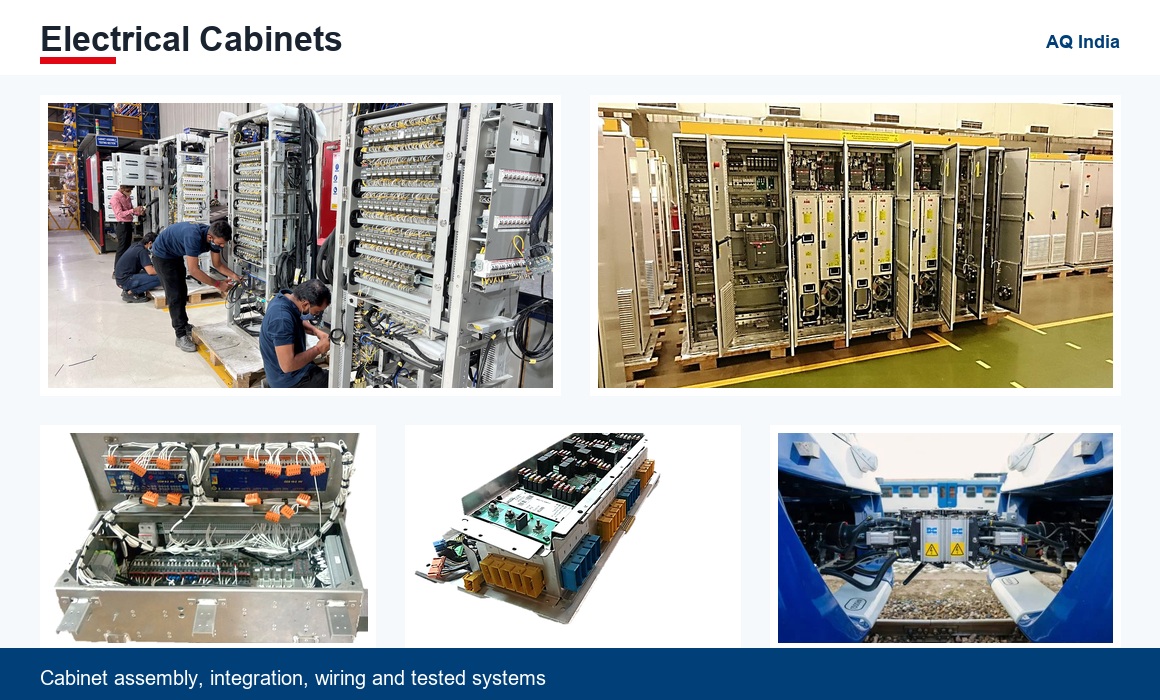 AQ India electrical cabinet collage