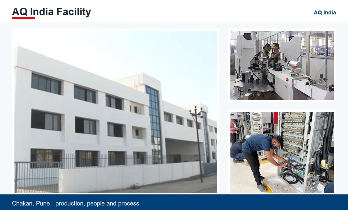 AQ India facility collage