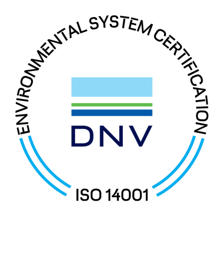 ISO 14001 certified DNV